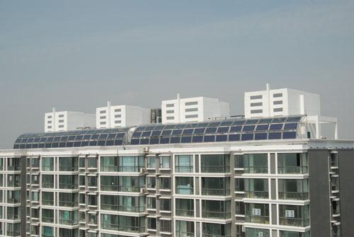 海爾平板太陽能助高層建筑用戶集體抗凍